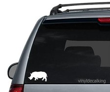 Rhinoceros Decal, Vinyl Truck