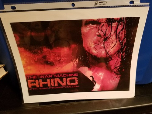 Rhino autographed signed 8x10 - autographed,