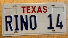 VANITY AUTO LICENSE PLATE "